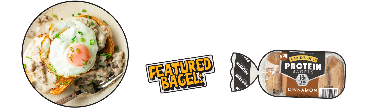 Biscuits and Sausage Gravy Bagels