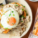 Biscuits and Sausage Gravy Bagels - David's Deli Bagels